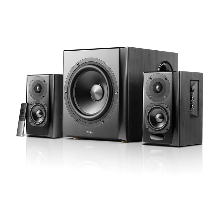 (Certified Refurbished) Edifier S351DB Bookshelf Speaker and Subwoofer 2.1 Speaker System Bluetooth V4.0 aptX